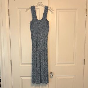 Aerie Blue Floral Women's Maxi Dress